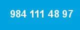 984 111 48 97 984 111 48 97